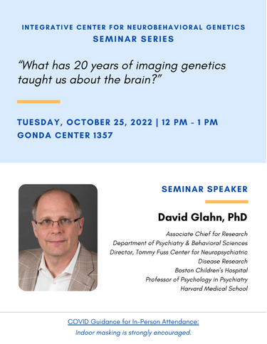 ICNG Seminar: “What has 20 years of imaging genetics taught us about ...